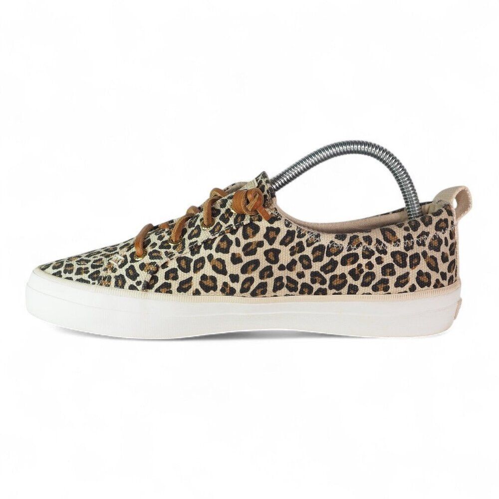 Sperry Crest Vibe Leopard Print Canvas Slip-On Sn… - image 6